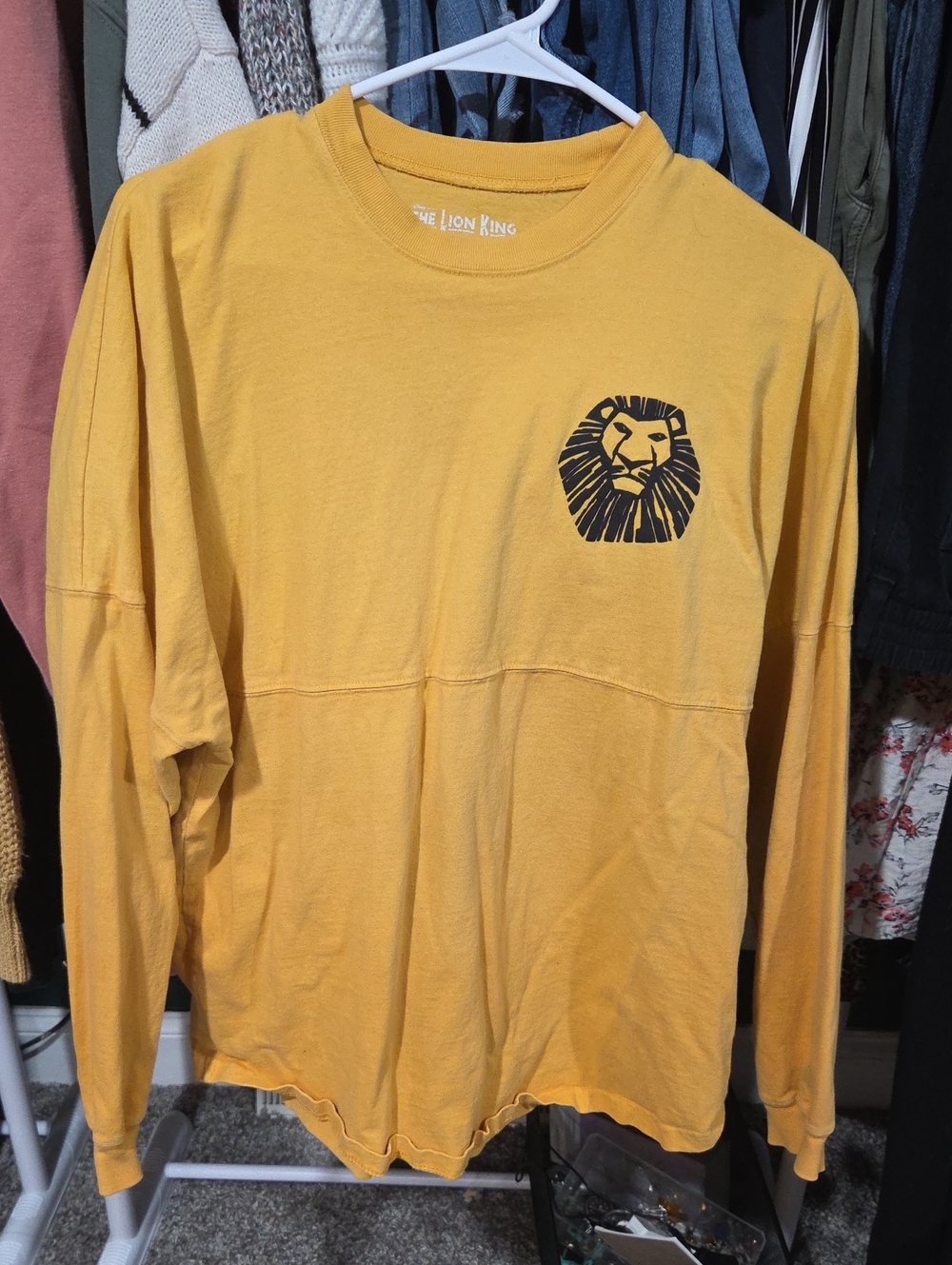 The Lion King Women's Long Sleeve Tee - Mustard Yellow